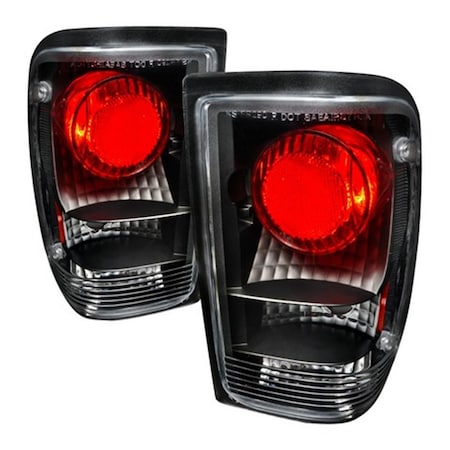Overtime Altezza Tail Lights for 93 to 97 Ford Ranger, Black - 12 x 16 x 18 in. OV2654306